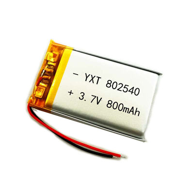 Polymer Battery PL802540 800mAh 3.7 V Lithium Ion Polymer Battery