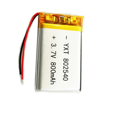 Polymer Battery PL802540 800mAh 3.7 V Lithium Ion Polymer Battery