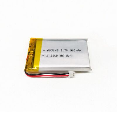 900mAh Lithium Cobalt Small Lipo Battery 3.7 V CC Charge