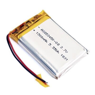 1500mAh 3.7 V Li Polymer Battery PL853450 Overcharge Protection