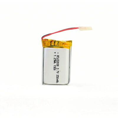 350mAh 3.7 V Lithium Polymer Battery CV Charge KPL652030