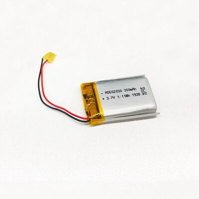 Rechargeable 300mAh 3.7 V Li Polymer Battery Longer Cycle Life