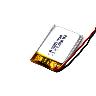 PL302025 110mAh 0.4Wh 3.7 Volt Lithium Polymer Battery