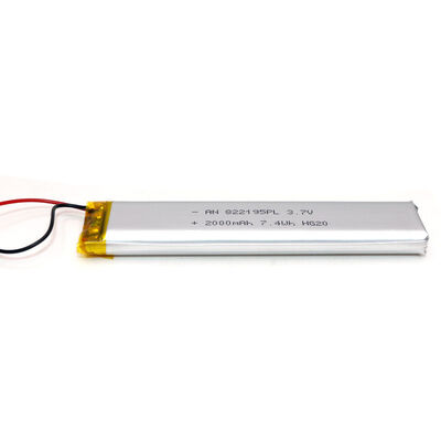 Slim PL822195 2000mAh 7.4Wh 3.7 Volt Battery Pack