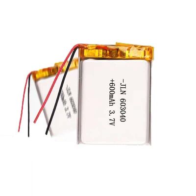 600mAh 3.7 V Rechargeable Lithium Polymer Battery