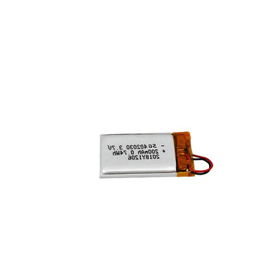 PL402030 3.7V 200mAh Rechargeable Lithium Polymer Li-Po Battery with Positive Negative Wires for Ultra-Mini Portable Gadgets, MSDS China Manufacturer