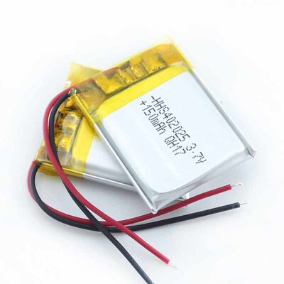 PL402025 3.7V 150mAh Rechargeable Lithium Polymer Li-Po Battery with Positive Negative Silicone Wires for Compact Mini Smart Devices, CE Compliant Made in China