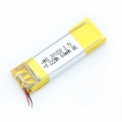 Bluetooth MSDS 3.7V 60mAh Polymer Battery Pack 1C Discharge