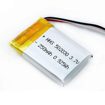 PL502030 3.7V 250mAh Rechargeable Lithium Polymer Li-Po Battery with Wires for Mini Portable Devices, CE China Manufacturing