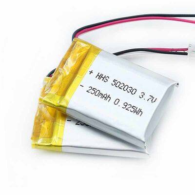 PL502030 3.7V 250mAh Rechargeable Lithium Polymer Li-Po Battery with Wires for Mini Portable Devices, CE China Manufacturing