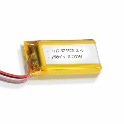 3.7V 750mAh Li-Polymer Battery 932830 Rechargeable Soft Pack Replacement Battery for Mini Portable Electronics, IEC62133 China Manufacturer