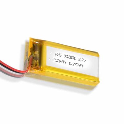 IEC 62133 3.7V 750mAh Rechargeable Lithium Polymer Battery UN38.3
