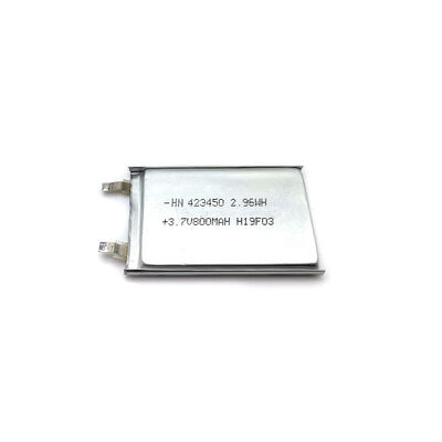 2.96Wh 800mAh 3.7V Li Ion Polymer Rechargeable Battery