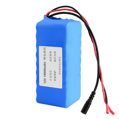 12V 16Ah Rechargeable 18650 Lithium Ion Battery Pack with Separate DC Female Charging Jack & Bare Red Black Terminal Lugs for Agricultural Electric Sprayer，MSDS China Manufacturer
