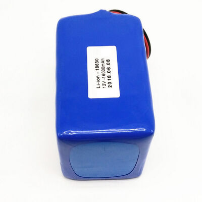 16Ah 12V Rechargeable 18650 Lithium Ion Battery Pack with Single DC Female Connector for Handheld Detector，UN38.3 Compliant Made in China