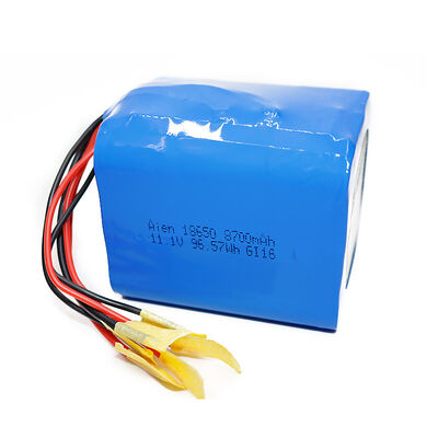 8700mAh 12V 18650 Lithium Ion Battery Pack with Balance Sampling Wire & Bare Copper Terminal Lugs for Agricultural Spraying Drone, CE China Manufacturer
