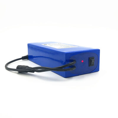 12Ah 12V Rechargeable Lithium Ion Battery Pack with Separate DC Male Female Charge Discharge Cable with Power Switch & LED Indicator Light for Off-Grid Mini DC Equipment，CE Certified