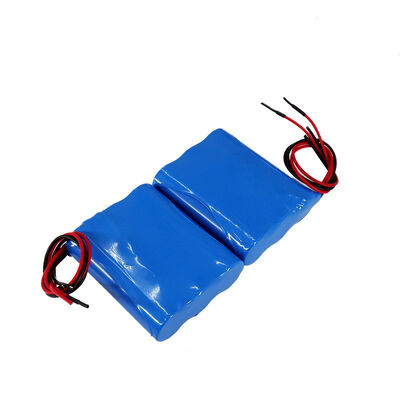 12V 2AH 18650 Lithium Ion Battery Pack with Separate Bare Red Black Wires for Custom Energy Storage, RoHS Compliant Made in China