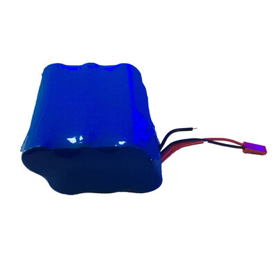 12V 6400mAh Rechargeable 18650 Lithium Ion Battery Pack with Balance Sampling Wire & Red 2P JST Connector Plug for FPV Drone, UN38.3 China Manufacturer