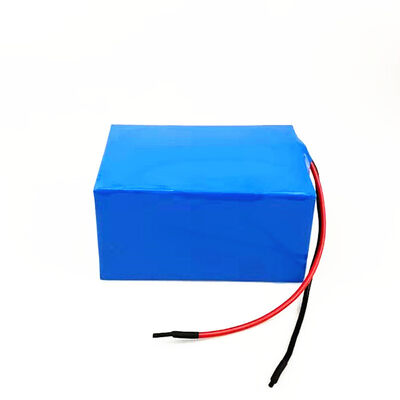40Ah 12V Large Square Block 18650 Rechargeable Lithium Battery Pack with Stripped Red Black Bare Lead Wires for Portable Electronic Devices, RoHS Compliant Made in China