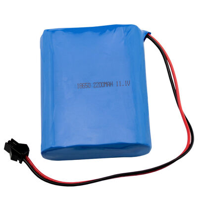 NMC Samsung 12V 2200mAh 18650 Rechargeable Battery Pack with 1C Discharge for Portable Speakers , RoHS Compliant Made in China