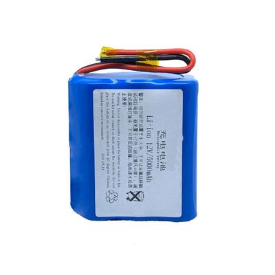 Custom 12V 5000mAh Rechargeable Lithium Battery Packs with Heat-Shrunk Bare Lead Wires for mall Solar Lights | IEC62133 China Manufacturer