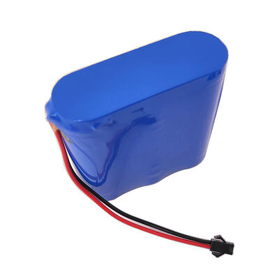 Custom 5500mAh 12V 18650 Lithium Battery Pack with Snap-Lock Black Plastic Connector for Wearable Electronics | MSDS Compliant Made in China