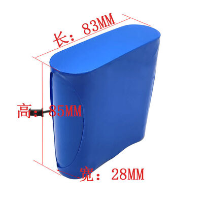 Custom 5500mAh 12V 18650 Lithium Battery Pack with Snap-Lock Black Plastic Connector for Wearable Electronics | MSDS Compliant Made in China