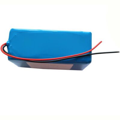 12V 39Ah 18650 Lithium Battery Pack with Blue PVC Insulated High-Capacity Rechargeable Li-ion Cell with Bare Lead Wires for Outdoor Surveillance, UN38.3 Compliant Made in China