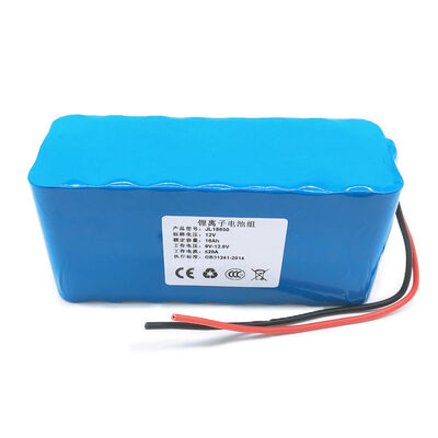 High Capacity 11.1V 16000mAh 18650 Lithium Rechargeable Battery Pack with Bare Red Black Lead Wires for Emergency Backup Power, CE China Manufacturer