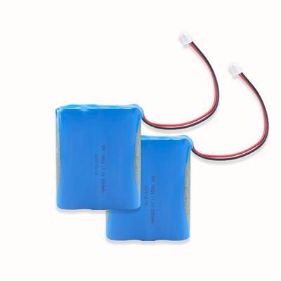 Custom 11.1 V 2000mAh 3S Rechargeable Li-ion Cell with Red Black Wire & XH 2P Lock Terminal，18650 Li-ion Rechargeable Battery Pack for Handheld Sprayer