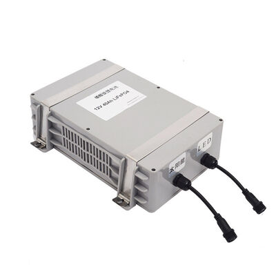 Custom 12V 40Ah Waterproof ABS Outdoor Enclosure LiFePO4 Lithium Battery Pack for Solar Panel Charging , RoHS Compliant Made in China