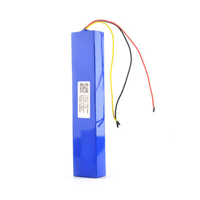 CE 3300mAh 24V Slim Vertical Strip 18650 Lithium Ion Battery Pack, Blue PVC Heat Shrink Bare Main Wires & Balance Tap Wires Built-in BMS Rechargeable Li-ion Battery for Sweeping Devices