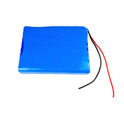 24V 20Ah Thin Flat Rectangular 18650 Lithium Ion Battery Pack Bare Red Black Wires Built-in BMS Rechargeable Li-ion Battery for Massage Equipment, CE China Factory