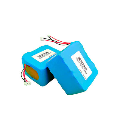 10Ah 24V 18650 Lithium Ion Battery Pack with 3Pin White JST Terminal Connector, Blue PVC Wrapped Rechargeable Li-ion Storage Battery for Cleaning Machine，IEC62133 China Manufacturer