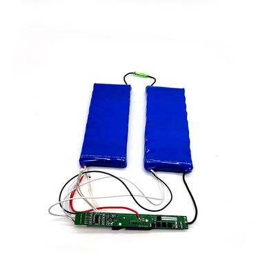 9Ah 24V Split Dual Cell Lithium Ion Battery Pack with Separate BMS Equalization Board, Blue PVC Wrapped Rechargeable Li-ion Storage Battery for E-Bike，CE China Manufacturer