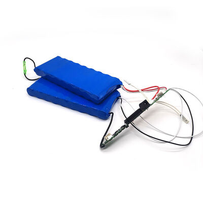 9Ah 24V Split Dual Cell Lithium Ion Battery Pack with Separate BMS Equalization Board, Blue PVC Wrapped Rechargeable Li-ion Storage Battery for E-Bike，CE China Manufacturer