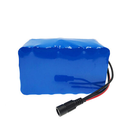 10Ah 24V Lithium Ion Battery Pack with DC Female Power Connector, Blue PVC Insulated Rechargeable Li-ion Storage Battery for CCTV Camera，UN38.3 China Manufacturer