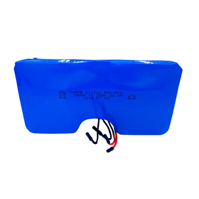 11.25Ah 24V Custom U-Shaped 18650 Lithium Ion Battery Pack, Dual Group Bare Red Black Wire Built-in BMS for DIY Robot, MSDS China Manufacturer