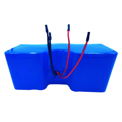 11.25Ah 24V Custom U-Shaped 18650 Lithium Ion Battery Pack, Dual Group Bare Red Black Wire Built-in BMS for DIY Robot, MSDS China Manufacturer