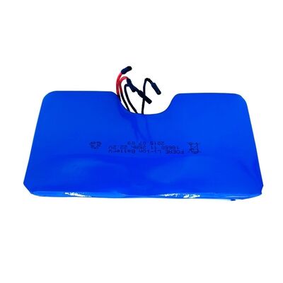 11.25Ah 24V Custom U-Shaped 18650 Lithium Ion Battery Pack, Dual Group Bare Red Black Wire Built-in BMS for DIY Robot, MSDS China Manufacturer