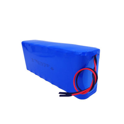 6.7Ah 24V Slim Long Rectangle 18650 Lithium Ion Battery Pack, Red Black Stripped Bare Wire Built-in BMS for Garden Light, IEC62133 China Manufacturer
