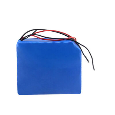 24V 24Ah  18650 Lithium Ion Battery Pack, Dual Group Red Black Stripped Bare Wire Built-in BMS for Portable Household Appliances, CE China Manufacturing Factory