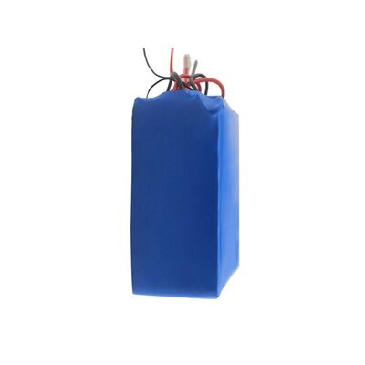 24V 24Ah  18650 Lithium Ion Battery Pack, Dual Group Red Black Stripped Bare Wire Built-in BMS for Portable Household Appliances, CE China Manufacturing Factory