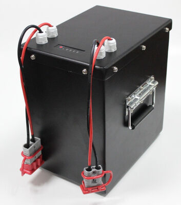 Custom 120Ah 24V LiFePO4 Lithium Iron Phosphate Battery Pack，Metal Enclosure with Dual Anderson Quick Disconnect Plugs for E-Boat Golf Cart，MSDS China Manufacturer
