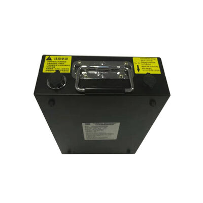 Custom 42Ah 24V LiFePO4 Lithium Iron Phosphate Battery Pack, Metal Carry Case Built-in BMS LED Power Indicator with Matching AC Power Charger for Camping Solar Backup Power