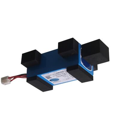 7.5Ah 24V 18650 Lithium Ion Battery Pack with Anti-Vibration Rubber Shock Pads JST 2P White Connector for Car Monitoring, MSDS Compliant Made in China