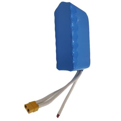8800mAh 24V 18650 Lithium Ion Battery Pack with Braided High Temp Power Wires, XT60 High Current Plug & Separate Balance Sampling Cables for Small Trolling Motor, UN38.3 China Manufacturer