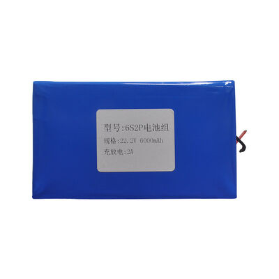 6000mAh 24V 18650 Rechargeable Lithium Ion Battery Pack with Red Black Wire Lead for Mini DC Water Pump，RoHS Compliant Made in China