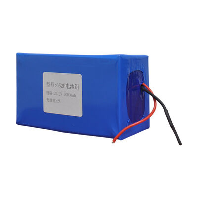 6000mAh 24V 18650 Rechargeable Lithium Ion Battery Pack with Red Black Wire Lead for Mini DC Water Pump，RoHS Compliant Made in China